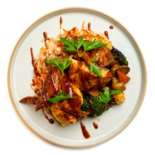 Roast Chicken Dinner with Baby Potatoes & Seasonal Vegetables