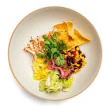 Mexican Pulled Pork Bowl with Black Bean Salad & L'OCA Nacho Chips